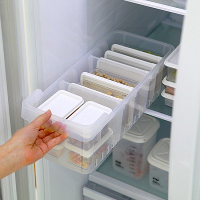 창신리빙 냉장고정리용기 표준형(트레이+용기10P)