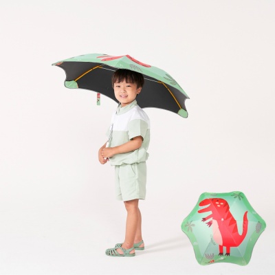공룡 유아 어린이 가벼운 캐릭터 안전 우산 아이다움