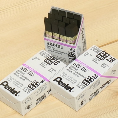 [Pentel] 0.2mm  샤프심-일본 펜텔 HI-POLYMERC Super C502 1박스(12통)