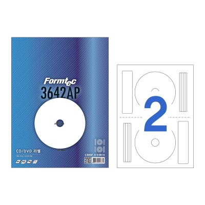 폼텍 CD/DVD 라벨/IJ-3642AP