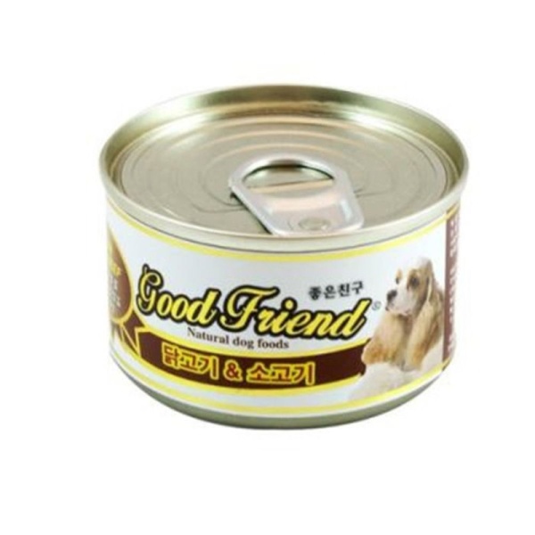강아지캔사료 닭고가와 소고기캔 100g 1P 습식사료