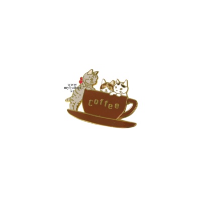 [PCZ-070]고양이의 일상(Coffee).핀뱃지