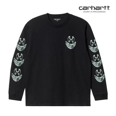 칼하트WIP L/S Grin T-Shirt (Black/Pale Spearmint)