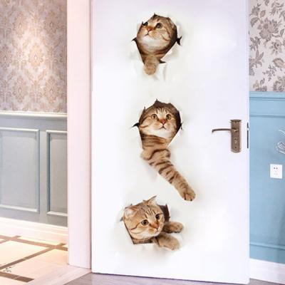 방수 냉장고 욕실 3D 고양이 입체 스티커 시트지 5종