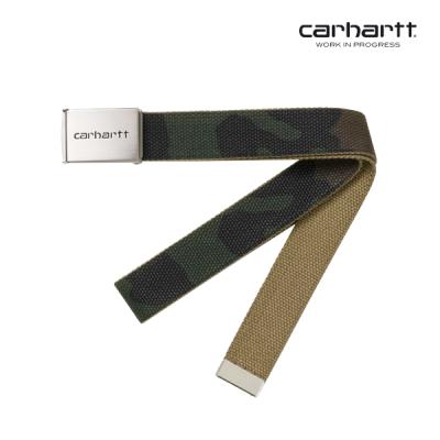 칼하트WIP Clip Belt Chrome (Camo Laurel)