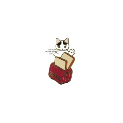 [PCZ-016]고양이의 일상(토스터).핀뱃지
