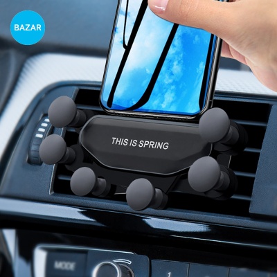 BAZAR 차량용 핸드폰 거치대 자동폴딩형 스프링마운트