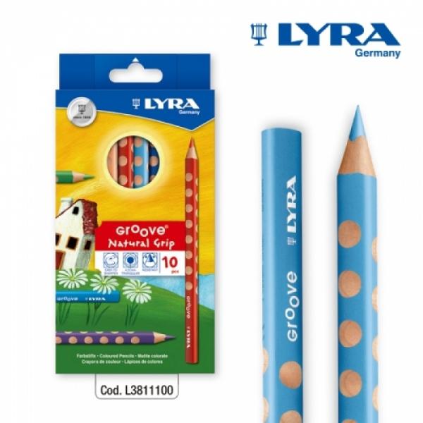 LYRA - 리라 그루브 점보색연필(10색)