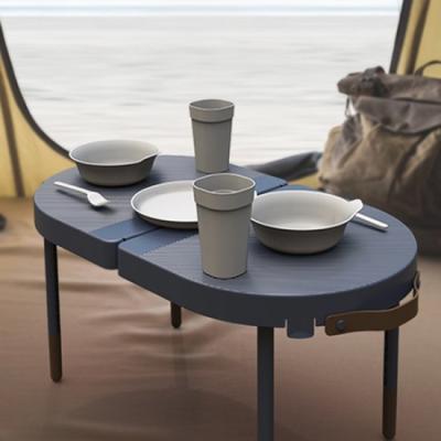 미타 캠핑 접이식 피크닉 테이블+식기세트