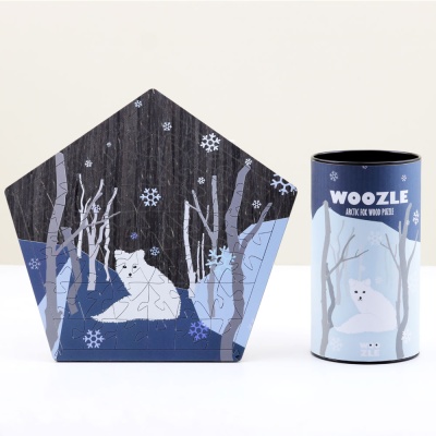 [WOOZLE] 우즐 비정형 나무퍼즐 - 북극여우 - 극지방