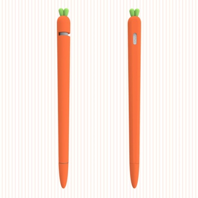 애플 펜슬 1 2세대 펜촉 보호캡 당근 실리콘 케이스