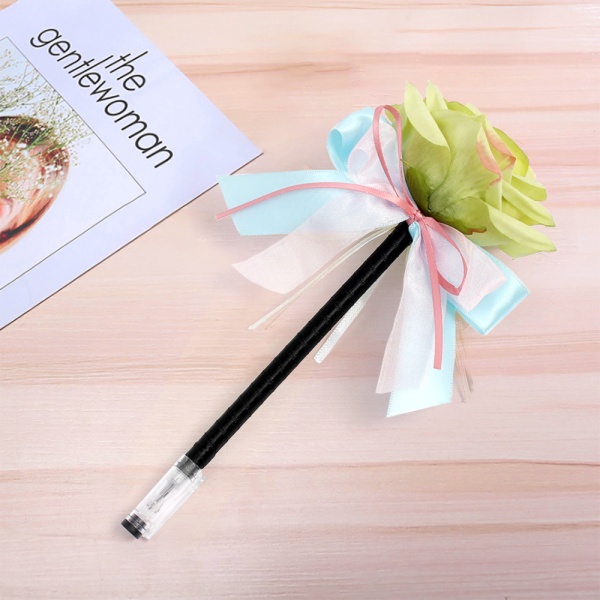 러블리 장미 플라워 볼펜(0.4mm) 학용품 꽃볼펜