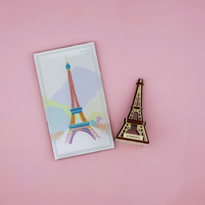 우드썸-에펠탑 랜드마크 원목 입체퍼즐 