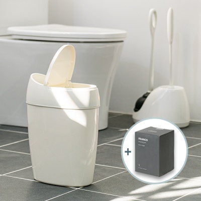 프랑코 슬림라인 바스 화장실 휴지통 7L (비닐포함)
