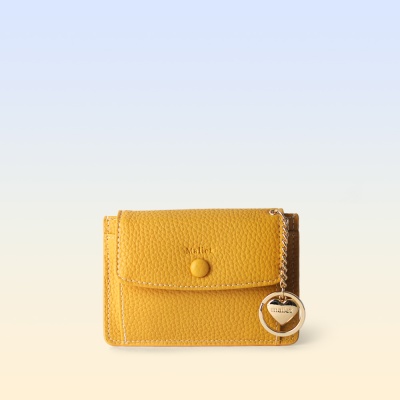 [이니셜 커스텀] Big pocket point wallet _ Yellow