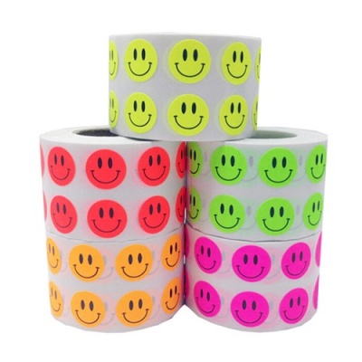 Mini Neon Smile Roll Sticker 미니네온스마일롤스티커