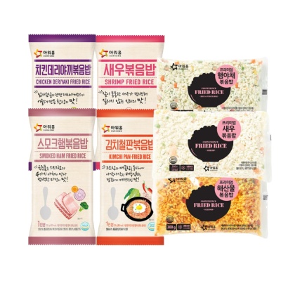 아워홈 볶음밥+아이스팩(새우 김치 치킨 햄 해산물)
