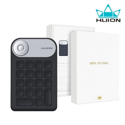 HUION 미니 키다이얼 한손 키보드 KD100/공식 판매점