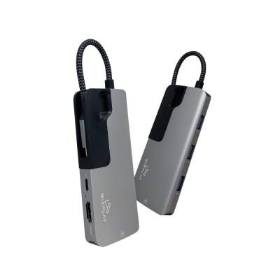 위즈플랫 6in1 알루미늄 USB C타입 허브 CH06