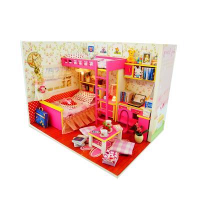 [adico]DIY 미니어처 하우스 - 핑크 커플 하우스