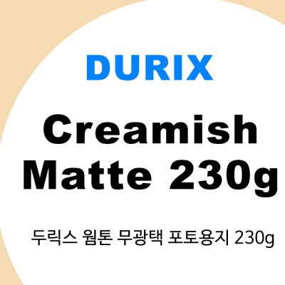 두릭스 포토용지/ 웜톤 무광택 Creamish Matte 230g