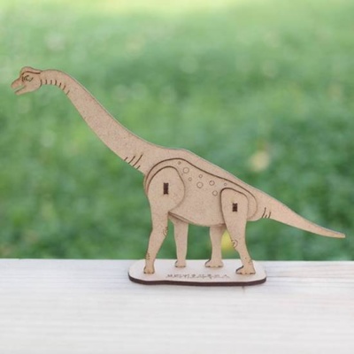 3D입체퍼즐 나무퍼즐 브라키오사우루스 공룡 만들기 수업 놀이키트 장난감 집콕놀이 취미