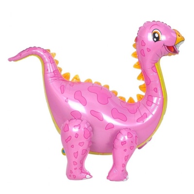 Pwm-Dk 공룡은박풍선 브라키오사우루스(대형)핑크 - Hottracks